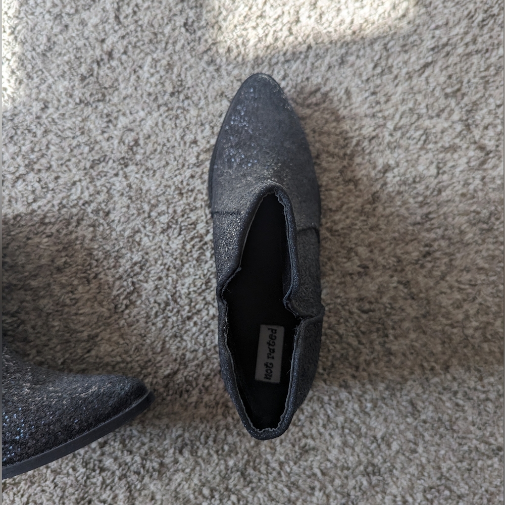 Not rated black sparkle booties - Picture 2 of 4